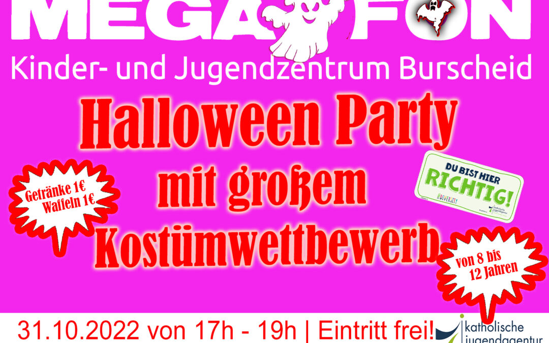 Halloween Party | Hier bist Du richtig! | 31.10.2022 im Megafon