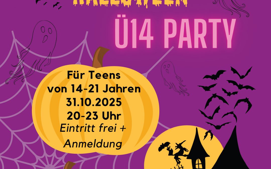 Halloween im Megafon | 31.10.2025 | von 14 bis 21 Jahren | 20h – 23h